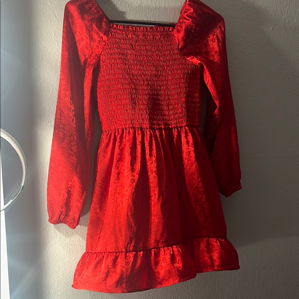 Art Class Red Formal Kids Dress